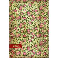 دفتر مشق کلیپس طرح گل رز زمینه کرم Clips Cream Background Rose Flower Design Notebook