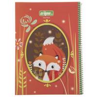 دفتر مشق کلیپس طرح روباه Clips Fox Design Homework Notebook