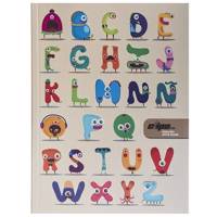 دفتر زبان 50 برگ کلیپس طرح C جلد شومیز Clips 50 Sheets Traditional C Design Soft Cover English Notebook