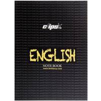 دفتر زبان 80 برگ کلیپس طرح F جلد شومیز Clips 80 Sheets Traditional F Design Soft Cover English Notebook