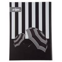 دفتر 100 برگ کلیپس مدل کلاسوری طرح چتر جلد سخت Clips 100 Sheets Hard Cover Umberella Design Ring Binder Notebook