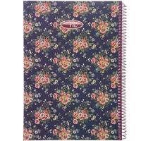 دفتر مشق کلیپس طرح گل 100 برگ Clips Flower Design 100 Sheets Homework Notebook