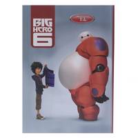 دفتر نقاشی 50 برگ کلیپس طرح قهرمان بزرگ 6 جلد شومیز Clips 50 Sheets Painting Big Hero 6 Design Soft Cover Notebook