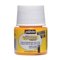 رنگ شیشه پ ب او مدل Vitrea 160 کد رنگ 01 حجم 45 میلی لیتر Pebeo 01 Vitrea 160 Glass Paint 45Ml