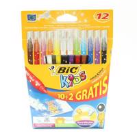 ماژیک رنگ آمیزی بیک سری Kids مدل Color and Erase - بسته 12 رنگ Bic Kids Color and Erase Marker - Pack of 12