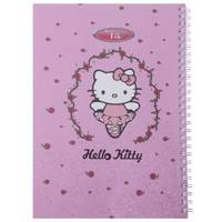 دفتر 50 برگ کلیپس طرح هلو کیتی 1 جلد شومیز Clips 50 Sheets Hello Kitty 1 Design Soft Cover Notebook