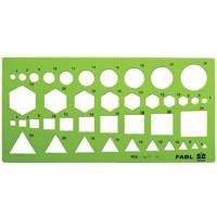 شابلون اشکال هندسی فابل کد FB414 Fabl Geometric Figures Stencil Code FB414