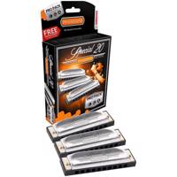 ست سه عددی سازدهنی دیاتونیک هوهنر مدل Special 20 Hohner Diatonic Special 20 Harmonica Set