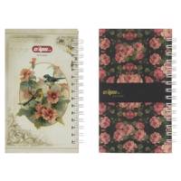 دفتر یادداشت کلیپس طرح گل بسته 2 عددی Clips Flower Design Notebook Pack of 2