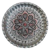 سینی مسی قلمزنی کد AL-80040092 سایز 30 سانتی متر