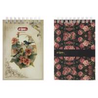 دفتر یادداشت کلیپس طرح گل بسته 2 عددی Clips Flower Design Notebook Pack of 2