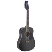 گیتار آکوستیک 12 سیم استگ مدل SA40D/12 BK Stagg SA40D/12 BK 12-String Acoustic Guitar
