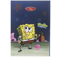 دفتر نقاشی 50 برگ کلیپس طرح باب اسفنجی 1 جلد شومیز Clips 50 Sheets Painting Spongebob 1 Design Soft Cover Notebook
