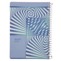 دفتر مشق سم طرح مارپیچ - 100 برگ Sam Spiral Design Homework Notebook - 100 Sheets