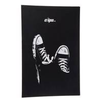 دفتر 100 برگ کلیپس مدل کلاسوری طرح آل استار Clips 100 Sheets Hard Cover All Star Design Ring Binder Notebook