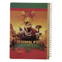 دفتر مشق سم طرح کنگ فو پاندا 3 Sam Kungfu Panda Design Homework Notebook 3