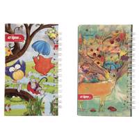 دفتر یادداشت کلیپس طرح جغد و گوزن بسته 2 عددی Clips Owl and Deer Design Notebook Pack of 2