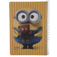 دفتر مشق سم طرح مینیون 1 Sam Minion Design Homework Notebook 1