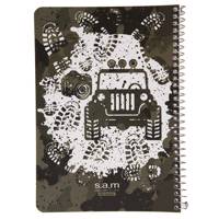 دفتر مشق سم طرح ماشین جیپ Sam Jeep Car Design Homework Notebook