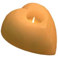 شمعدان سنگ نمک طب سنگ طرح جاشمعی قلب کد TA-40131 Tebsang Heart TC-40131 Salt Stone Candlestick