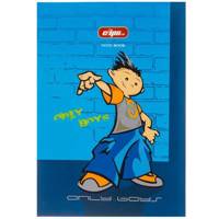 دفتر 50 برگ کلیپس طرح پسر جلد شومیز Clips 50 Sheets Soft Cover Boy Design Notebook