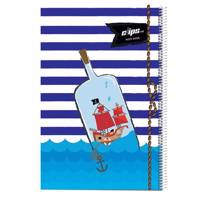 دفتر نقاشی 50 برگ کلیپس طرح بطری جلد شومیز Clips 50 Sheets Bottle Design Soft Cover Notebook