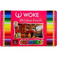 مداد رنگی 36 رنگ ووک طرح پاییز Woke Fall 36 Color Pencils