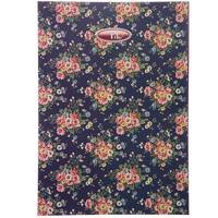 دفتر مشق کلیپس طرح گل 80 برگ Clips Flower Design 80 Sheets Homework Notebook
