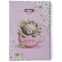 دفتر مشق کلیپس طرح خرس Clips Bear Design Homework Notebook