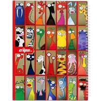 دفتر نقاشی کلیپس طرح قاب عکس حیوانات 80 برگ Clips Animals Photo Frame Design 80 Sheets Painting Notebook