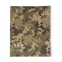 دفتر مشق سم طرح ارتشی 2 Sam Military Design 2 Homework Notebook Spiral-Bound