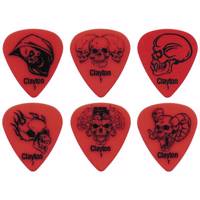 پیک گیتار الکتریک کلایتون مدل نازک Domonic Skulls بسته‌ دوازده عددی Clayton Domonic Skulls Thin Guitar Picks 12 Pack