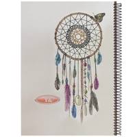 دفتر مشق کلیپس طرح کابوس گیر 100 برگ Clips Dream Catcher Design 100 Sheets Homework Notebook