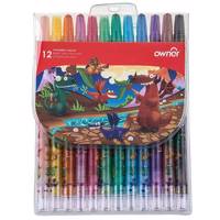 مداد شمعی اونر مدل پیچی - بسته 12 رنگ Own Twistable Crayon - Pack of 12