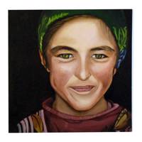 تابلو نقاشی گالری آلاپریما طرح دختر روستایی مدل VG25 Alla prima VG25 Acrylic on Canvas