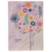 دفتر مشق سم طرح درخت پرگل Sam Flowering Tree Design Homework Notebook