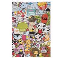 دفتر نقاشی کلیپس طرح مهمانی حیوانات Clips Animals Party Painting Notebook