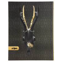 دفتر کلاسوری کلیپس طرح گوزن 100 برگ Clips Deer Design Ring Binder Notebook 100 Sheets