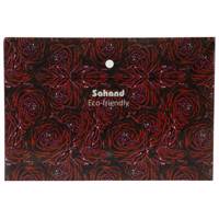 پوشه دکمه دار سهند طرح رز قرمز سایز A4 Sahand Red Rose Button Folder Size A4