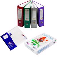 زونکن بنسان سایز 8 سانتی متری مجموعه 4 عددی به همراه کاغذ A4 و کاور کد 211 Bensun Lever 210 Binder 8cm Set 4 Pcs And A4 Paper Pack And Cover