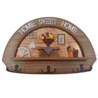 جاکلیدی خانه سفید مدل اتاق مطالعه طرح سه بعدی White House Model Living Room Key Holder Three Dimensional Design