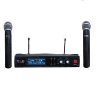 میکروفن بی سیم دو دستی اکو تک مدل ET-1840 ECHOTAK wireless two handle microphones model ET-1840