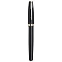 خودنویس پارکر سری Sonnet مدل Deep Black Lacquer قطر نوشتار M با گیره نقره ای Parker Deep Black Lacquer Sonnet Series M Nib Fountain Pen with Silver Clip