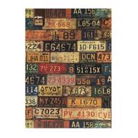 دفتر مشق کلیپس طرح پلاک ماشین Clips License Plate Design Homework Notebook
