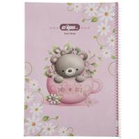 دفتر مشق کلیپس طرح خرس Clips Bear Design Homework Notebook