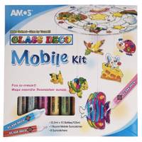 بسته ساخت آویز آموس سری Glass Deco مدل Mobile Kit Amos Mobile Kit Glass Deco Series Pendant Making Set