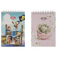 دفتر یادداشت کلیپس طرح دزدان دریایی و خرس بسته 2 عددی Clips Pirates and Bear Notebook Pack of 2