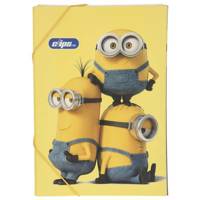 کلاسور کش دار کلیپس طرح مینیون سایز A4 Clips Minion Folder Size A4