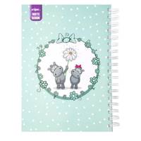 دفتر مشق کلیپس طرح اسب آبی Clips Rhino Design Notebook