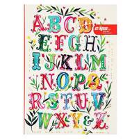 دفتر زبان 50 برگ کلیپس طرح E جلد شومیز Clips 50 Sheets Traditional E Design Soft Cover English Notebook